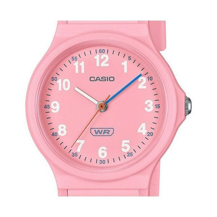 Casio Pop Analog Pink Bio-baseret harpiksrem Pink Urskive Quartz LQ-24B-4B dameur