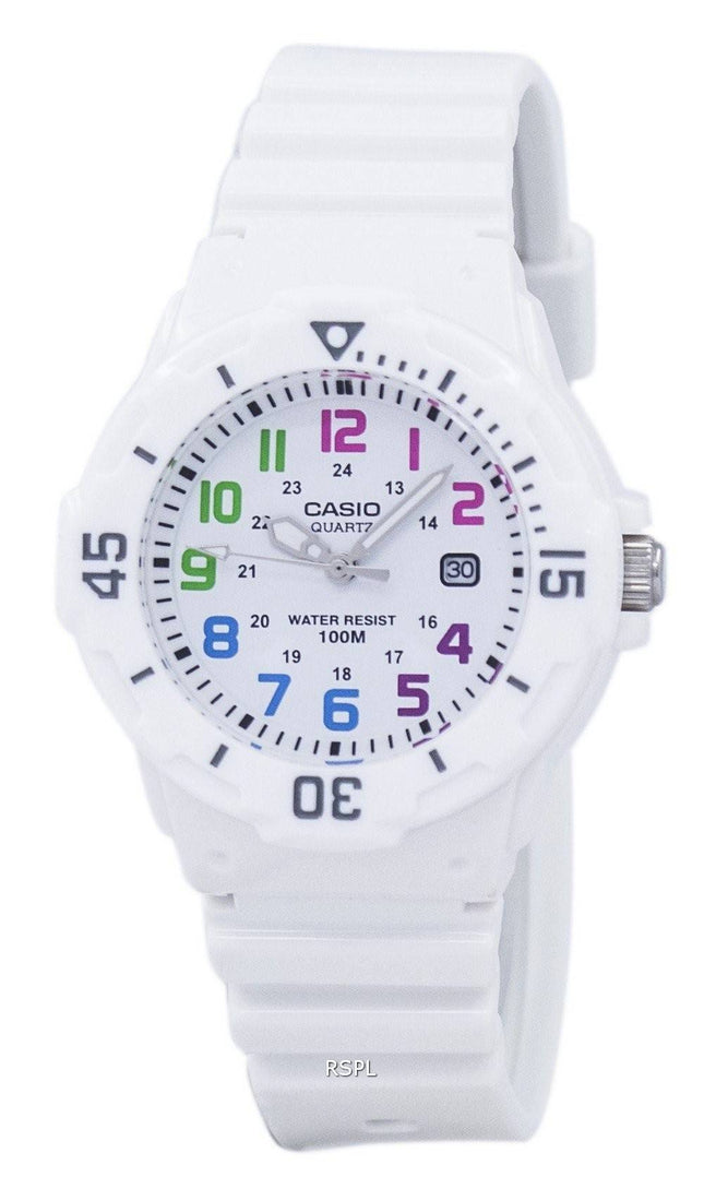 Casio Enticer Analog hvid skive LRW-200H-7BVDF LRW-200H-7BV kvinders ur