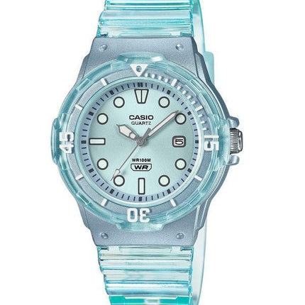 Casio POP Analog Resin Rem Blue Dial Translucent Quartz LRW-200HS-2EV 100M dameur