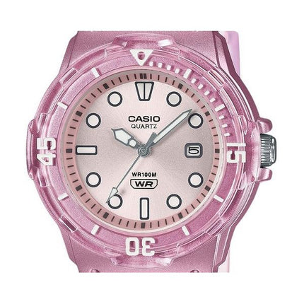 Casio POP Analog Resin Rem Sølv Urskive Gennemsigtig Quartz LRW-200HS-4EV 100M Dameur