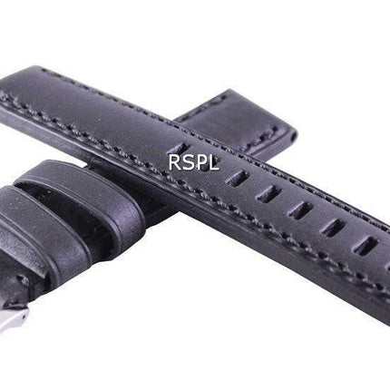 Sort forholdet mærke læderrem 20mm For SKX007, SKX009, SKX011, SRP497, SRP641