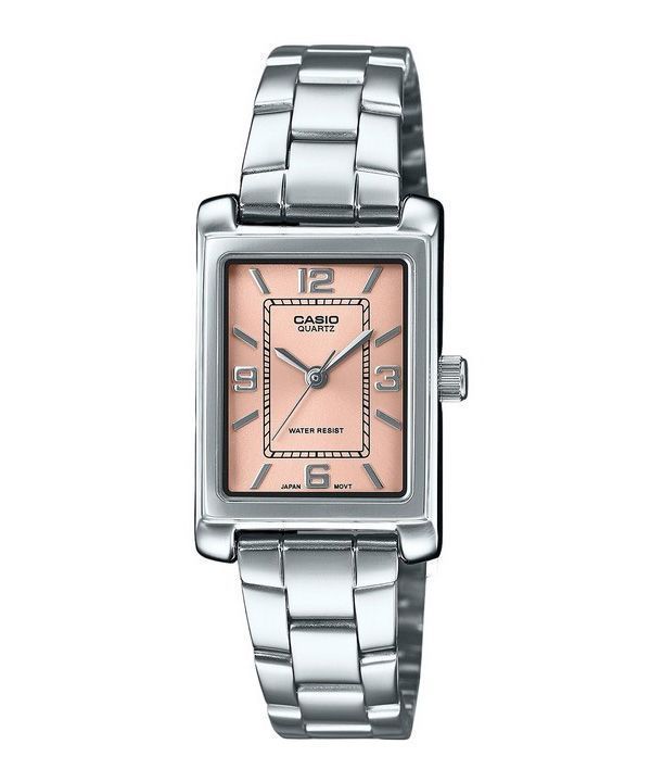 Casio Standard Analog Rustfrit Stål Pink Urskive Quartz LTP-1234DD-4A Dameur