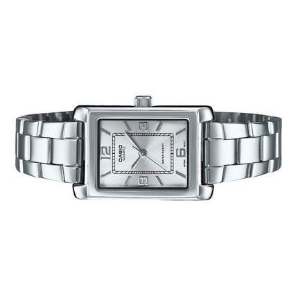 Casio Standard Analog rustfrit stål Sølvskive Quartz LTP-1234DD-7A dameur