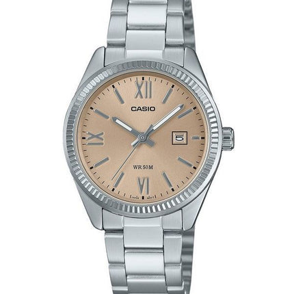 Casio Standard Analog Rustfrit Stål Peach Dial Quartz LTP-1302DD-4A2V Dameur