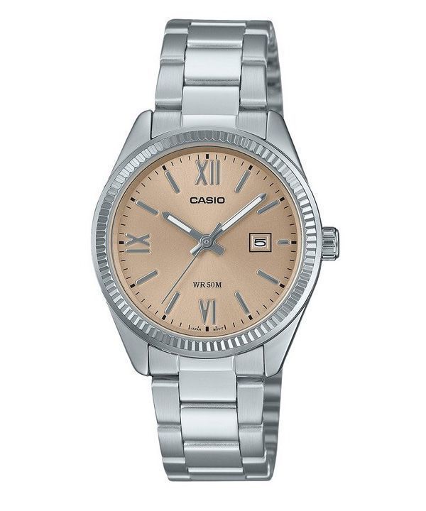 Casio Standard Analog Rustfrit Stål Peach Dial Quartz LTP-1302DD-4A2V Dameur