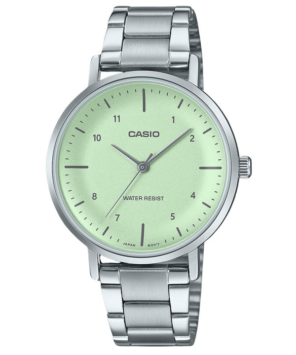 Casio Standard Analog Rustfrit Stål Mintgrøn Urskive Quartz LTP-VT03D-3B Dameur