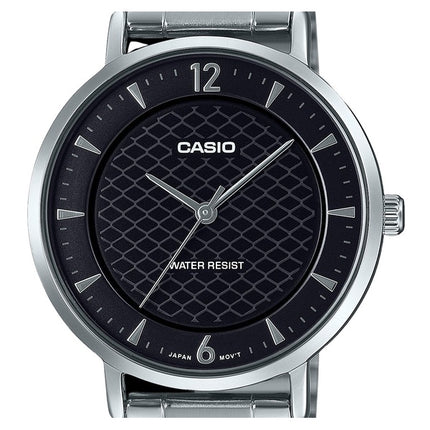 Casio Standard Analog Rustfrit Stål Sort Urskive Quartz LTP-VT04D-1A Dameur