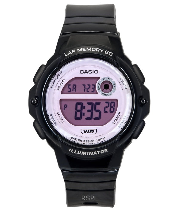 Casio Standard digital sort harpiksrem Quartz LWS-1200H-1A2V 100M dameur