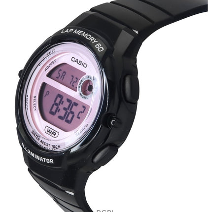 Casio Standard digital sort harpiksrem Quartz LWS-1200H-1A2V 100M dameur