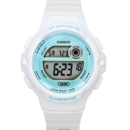 Casio Standard digital hvid harpiksrem Quartz LWS-1200H-7A3V 100M dameur