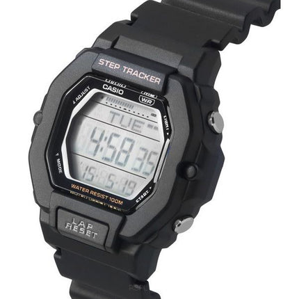 Casio Standard digital sort harpiksrem Quartz LWS-2200H-1A 100M unisex-ur