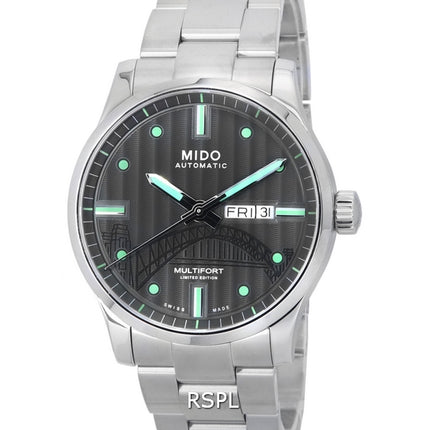 Mido Multifort IBA Limited Edition antracitskive automatisk M005.430.11.061.81 M0054301106181 100M herreur