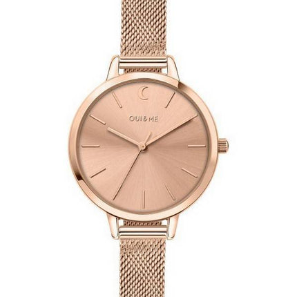 Oui & Me Petite Amourette Rose Gold Tone rustfrit stål Quartz ME010095 Dameur