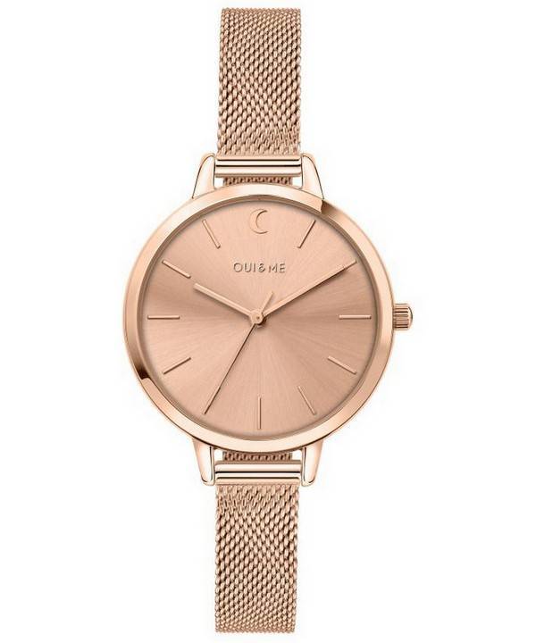 Oui & Me Petite Amourette Rose Gold Tone rustfrit stål Quartz ME010095 Dameur