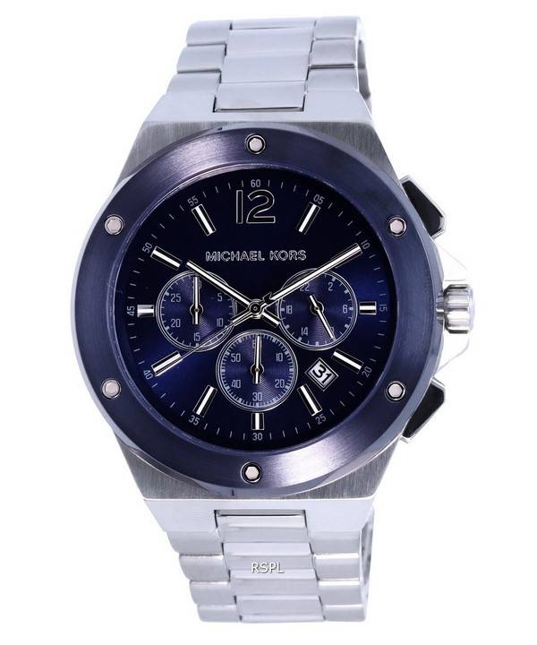 Michael Kors Lennox Chronograph rustfrit stål Blue Dial Quartz MK8938 herreur