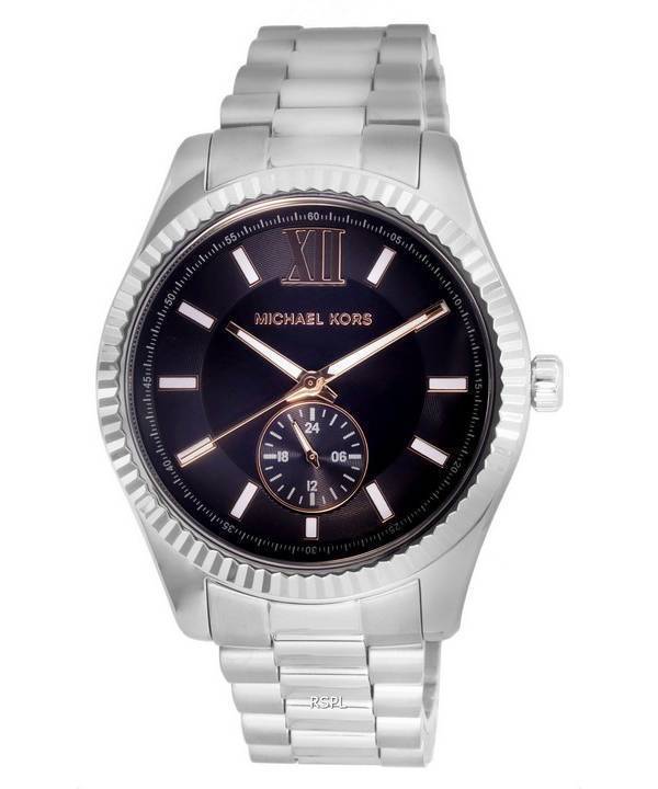 Michael Kors Lexington Stainless Steel Multifunktion Black Dial Quartz MK8946 100M herreur