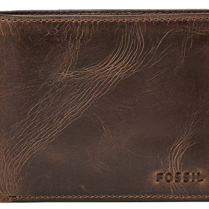 Fossil Derrick RFID kuffert mÃ¸rkebrun Bifold ML3771201 Herre tegnebog