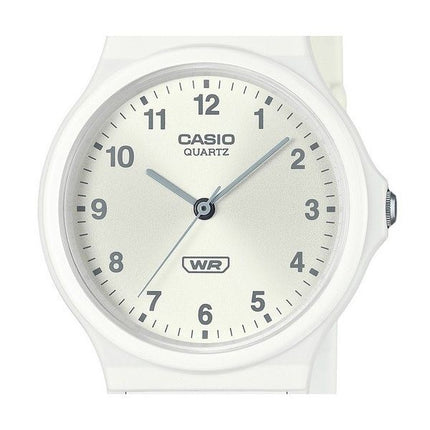 Casio POP Analog biobaseret harpiksrem Silver Dial Quartz MQ-24B-7B unisex ur