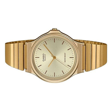 Casio Analog Gold Tone Rustfrit Stål Champagne Urskive Quartz MQ-24G-9E Herreur