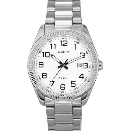 Casio Standard Analog rustfrit stål hvid skive Quartz MTP-1302D-7B herreure