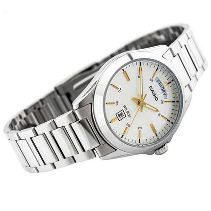 Casio Classic Analog rustfrit stål Sølvskive Quartz MTP-1370D-7A2 herreur