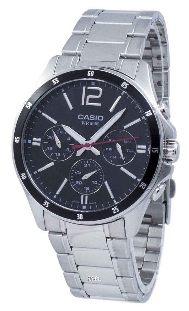 Casio Enticer Analog Quartz MTP-1374D-1AV MTP1374D-1AV Herreur