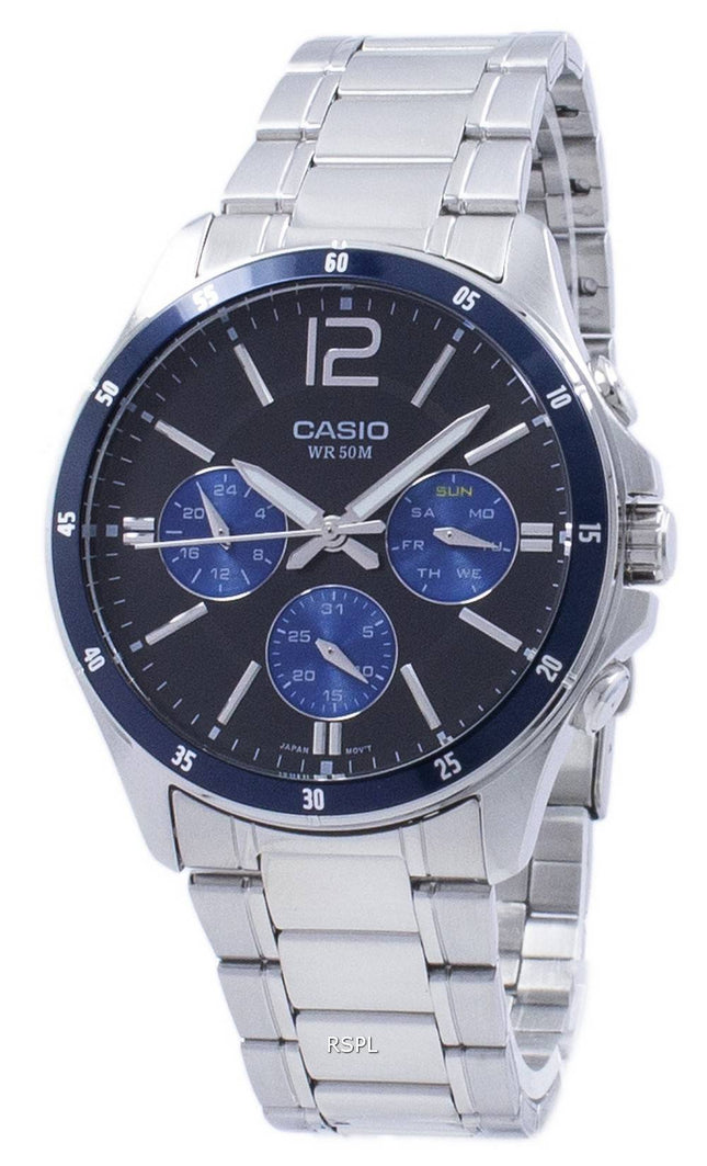 Casio Enticer Analog Quartz MTP-1374D-2AV MTP1374D-2AV Herreur