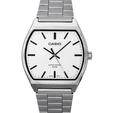 Casio Standard Analog rustfrit stål hvid skive Quartz MTP-B140D-7A herreur