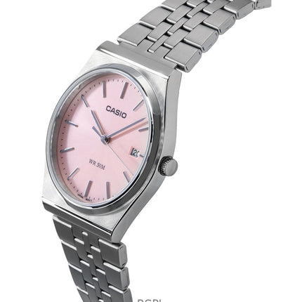 Casio Standard Analog Rustfrit Stål Pink Dial Quartz MTP-B145D-4AV unisex ur