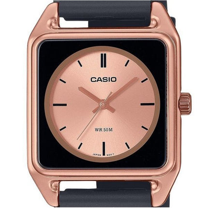 Casio Standard Analog Resin Rem Rose Guld Urskive Quartz MTP-B170-5EV herreur