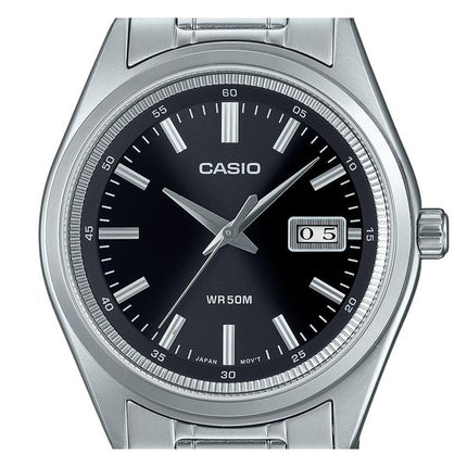 Casio Standard Analog Rustfrit Stål Sort Urskive Quartz MTP-B180D-1A1V Herreur