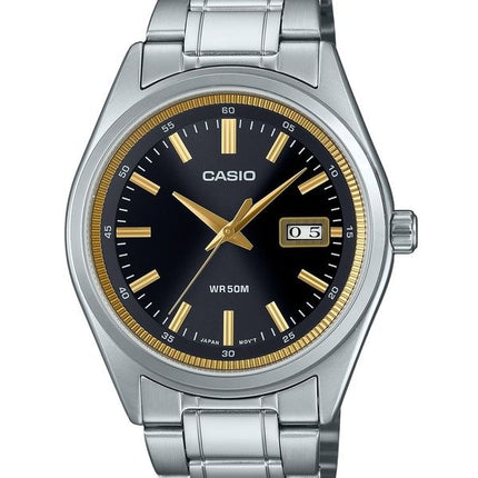 Casio Standard Analog Rustfrit Stål Sort Urskive Quartz MTP-B180D-1A2V Herreur