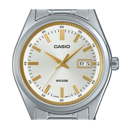 Casio Standard Analog rustfrit stål Sølvskive Quartz MTP-B180D-7AV herreur