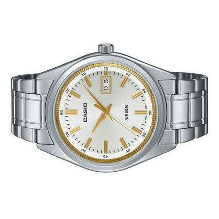 Casio Standard Analog rustfrit stål Sølvskive Quartz MTP-B180D-7AV herreur