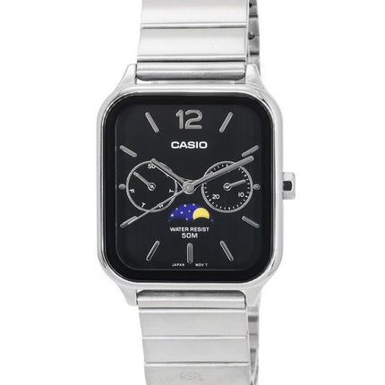 Casio Standard Analog Moon Phase Black Dial Quartz MTP-M305D-1A herreur