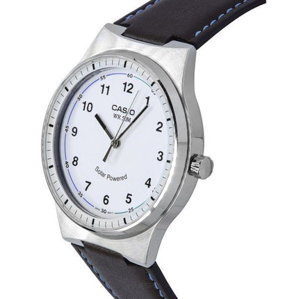 Casio Standard Analog Læderrem White Dial Solar Powered MTP-RS105L-7B herreur