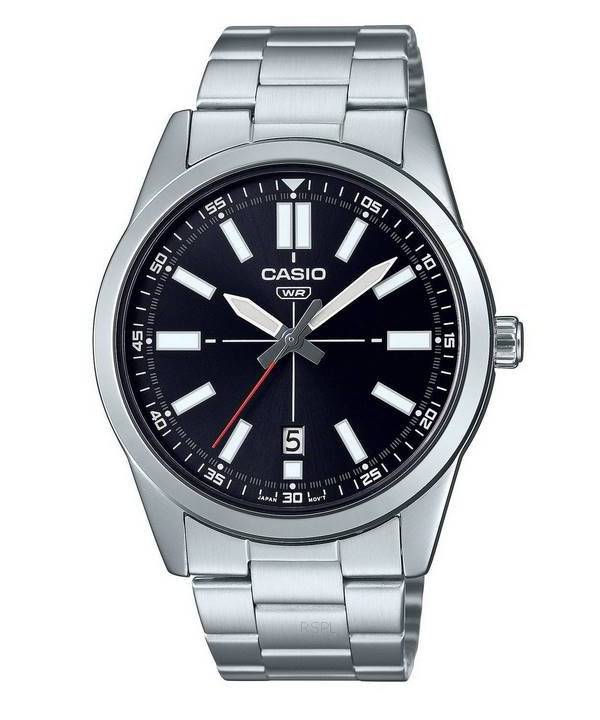 Casio Classic Analog Black Dial MTP-VD02D-1E MTPVD02D-1 herreur