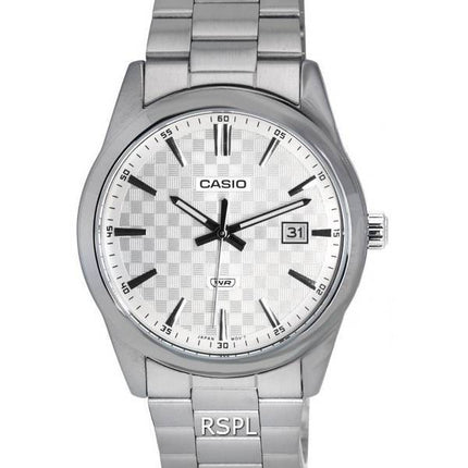 Casio Analog Rustfrit Stål Sort Urskive Quartz MTP-VD03D-1A MTPVD03D-1 Herreur