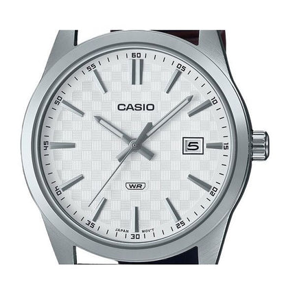 Casio Standard Analog Læderrem White Dial Quartz MTP-VD03L-5A herreur