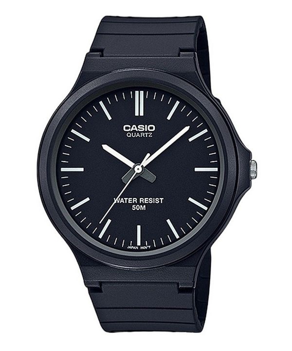 Casio Youth Analog Resin Rem Black Dial Quartz MW-240-1EV herreur