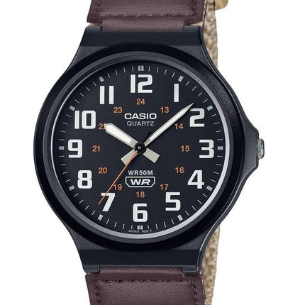 Casio Standard Analog Stofrem Sort Urskive Quartz MW-240B-5BV herreur