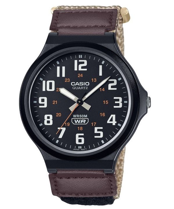 Casio Standard Analog Stofrem Sort Urskive Quartz MW-240B-5BV herreur