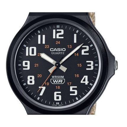 Casio Standard Analog Stofrem Sort Urskive Quartz MW-240B-5BV herreur