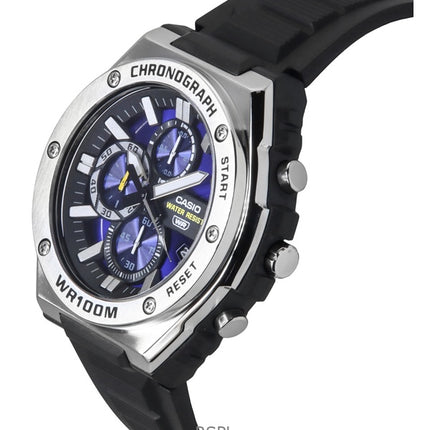 Casio Standard Analog Chronograph Resin Rem Blue Dial Quartz MWA-300H-2AV 100M herreur