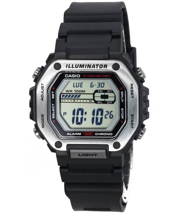 Casio Standard Digital Black Dial Quartz MWD-110H-1A MWD110H-1 100M herreur