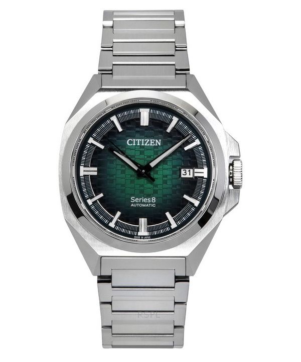 Citizen Series 8 Rustfrit Stål Grøn Urskive Automatisk NB6050-51W 100M herreur