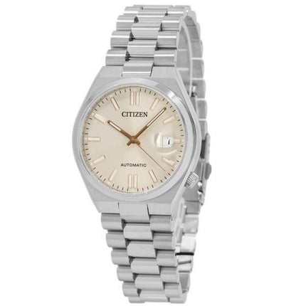 Citizen Tsuyosa rustfrit stål beige urskive automatisk NJ0151-88W herreur