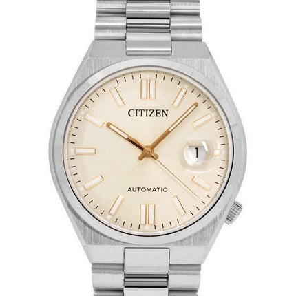 Citizen Tsuyosa rustfrit stål beige urskive automatisk NJ0151-88W herreur