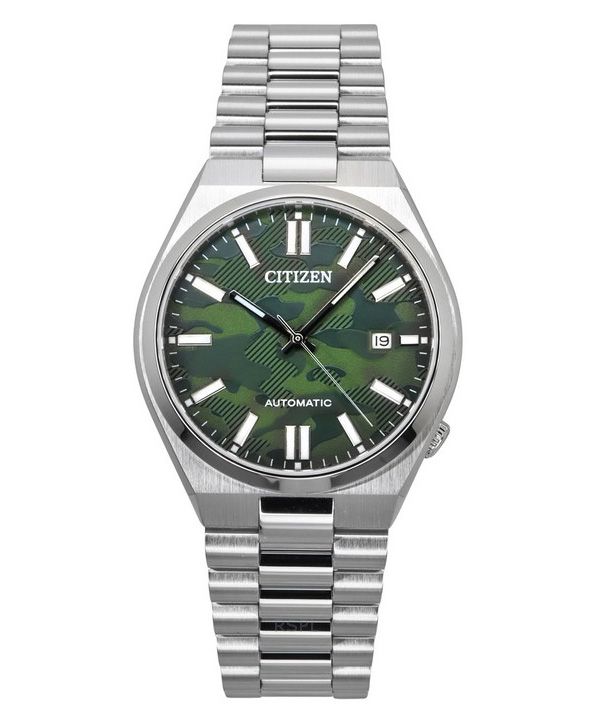 Citizen Tsuyosa rustfrit stål grøn skive automatisk NJ0159-86X herreur