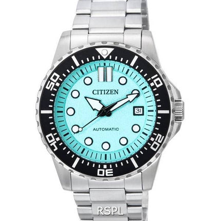 Citizen Urban Mekanisk Rustfrit Stål Aqua Blue Dial Automatisk NJ0170-83X 100M herreur